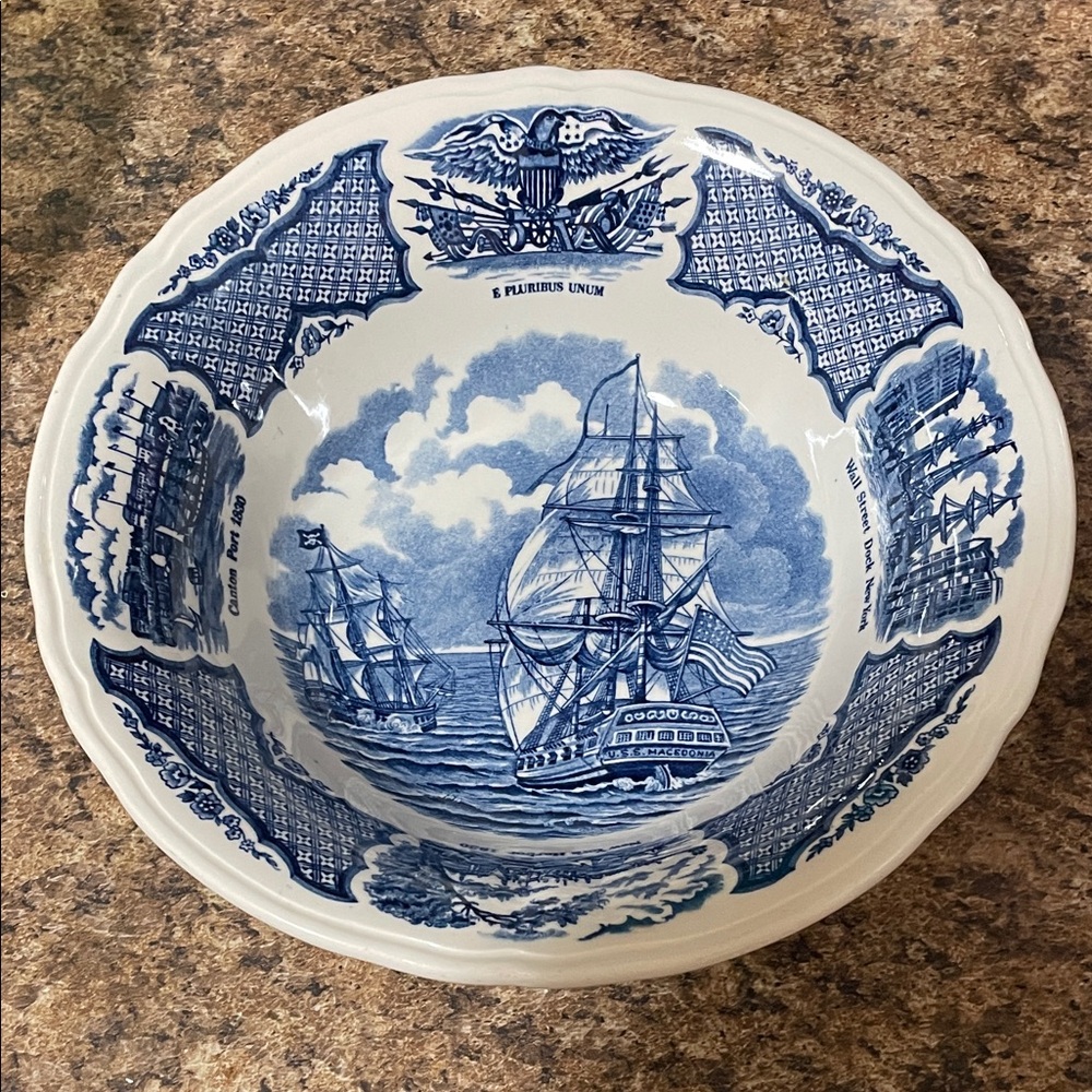 Blue and White Fair Winds  Bowl